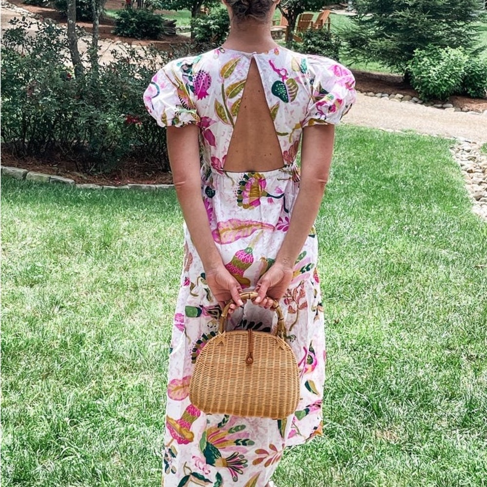 Banjanan Pink and Green Floral Dress - Picture 9 of 9